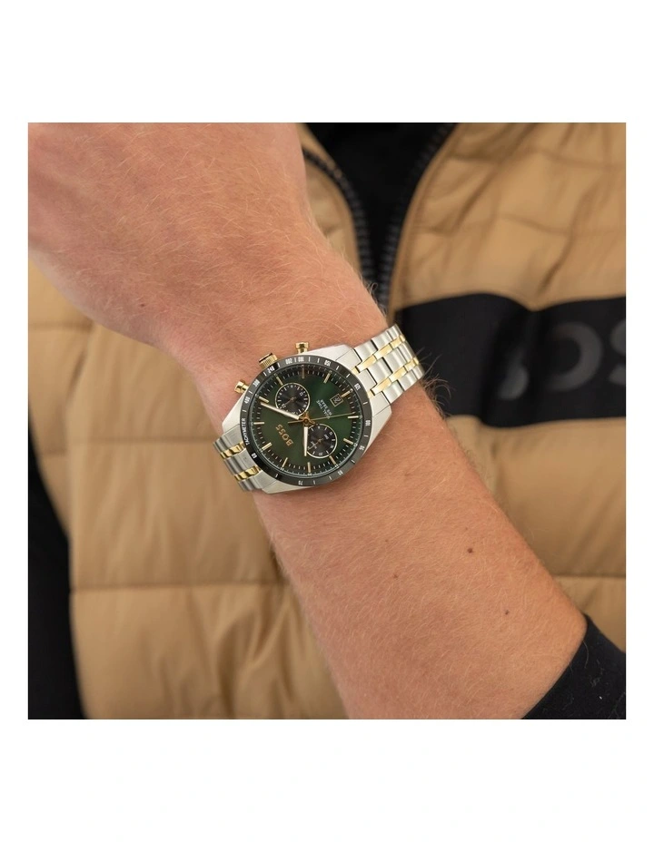 Tourmaster Stainless Steel & Ionic Plated Dial Watch 1514287 in Green image 4