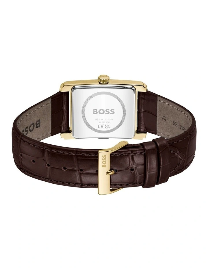 Principle Dress Leather Dial 1514300 Watch in Brown image 3