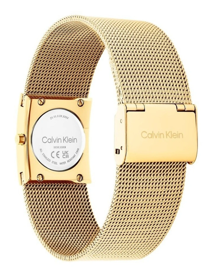 Pulse Ionic Plated Thin Gold Steel Dial 25100136 Watch in Green image 3