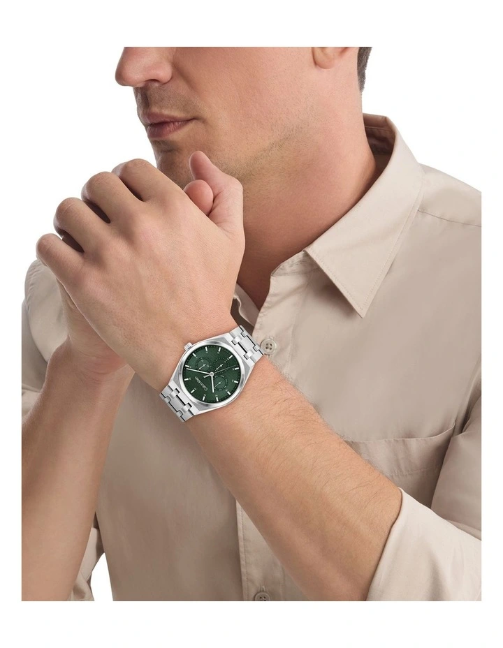 Motion Stainless Steel Dial Watch 25200521 in Green image 4