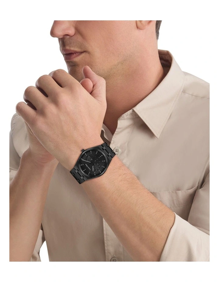 Motion Ionic Plated Steel Dial Watch 25200522 in Black image 4