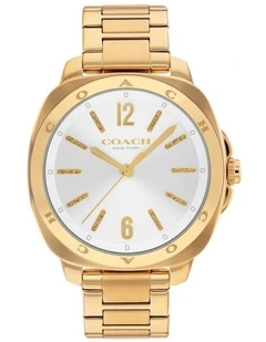 Kitt Ionic Plated Thin Steel Dial Watch 14504478 in Gold