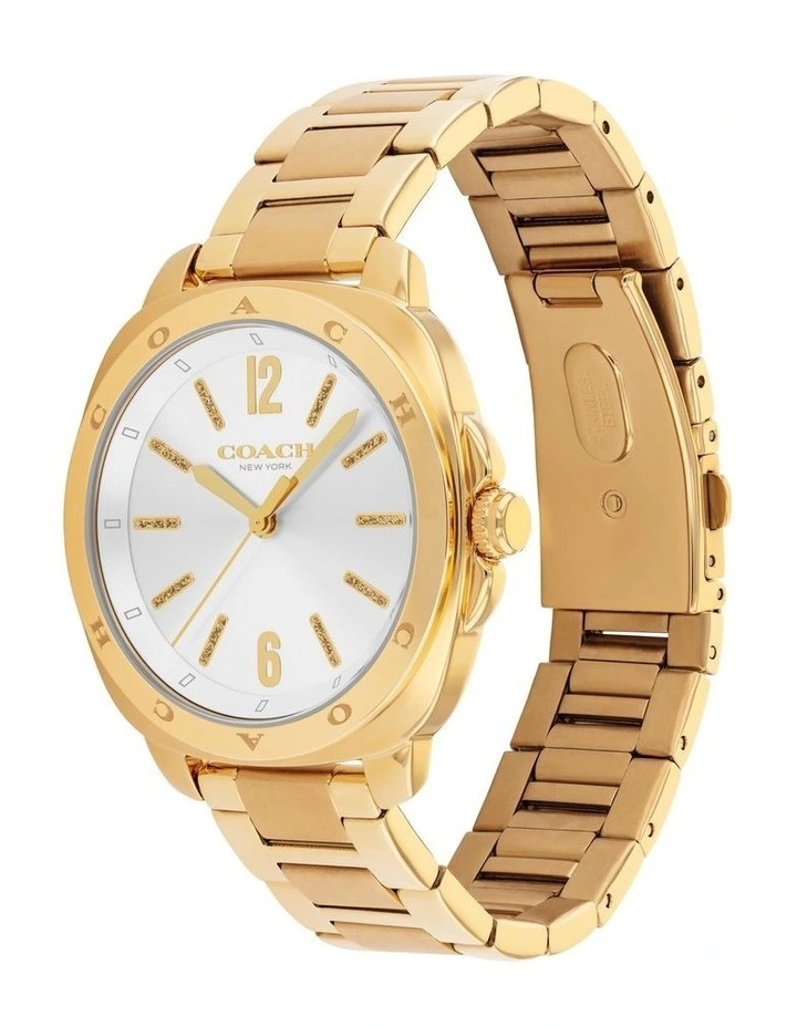 Kitt Ionic Plated Thin Steel Dial Watch 14504478 in Gold image 2