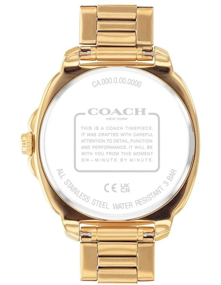 Kitt Ionic Plated Thin Steel Dial Watch 14504478 in Gold image 3