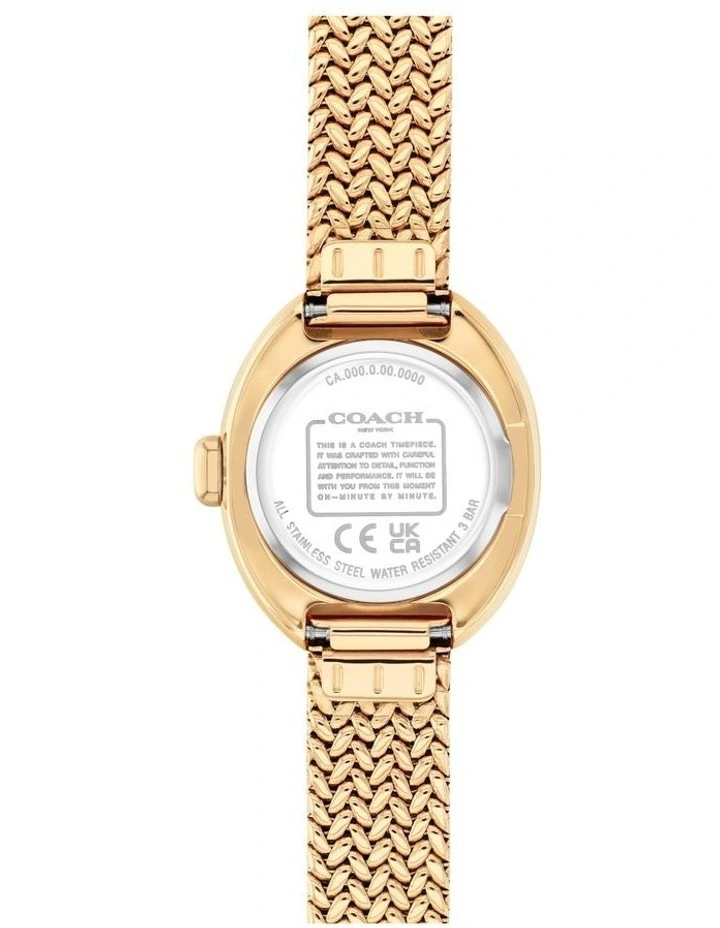 Sammy Ionic Plated Thin Steel Dial Watch 14504567 in Gold image 3