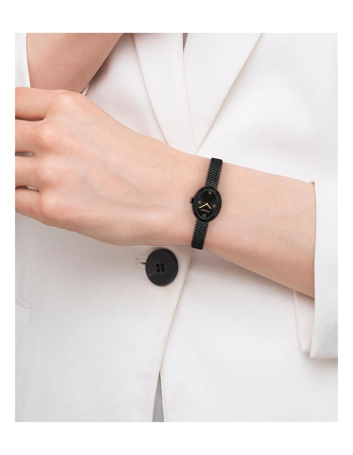 Sammy Ionic Plated Steel Watch 14504569 in Black image 4