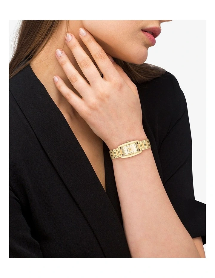 Reese Ionic Plated Steel Watch 14504588 in Light Gold image 5