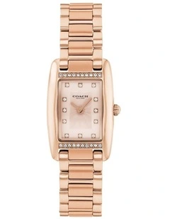 Reese Ionic Plated Steel Watch 14504589 in Carnation Gold
