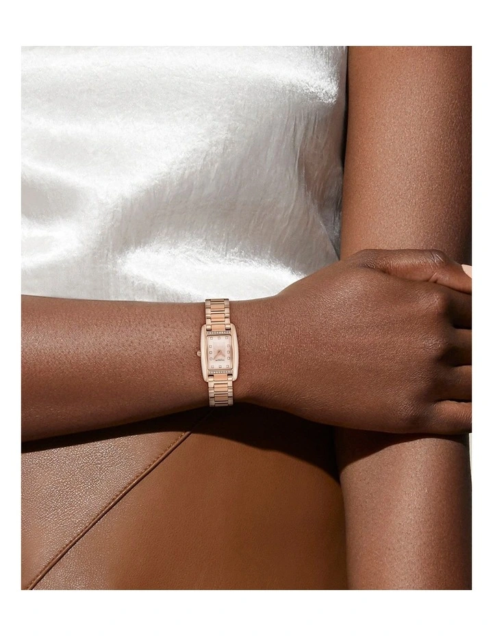 Reese Ionic Plated Steel Watch 14504589 in Carnation Gold image 4