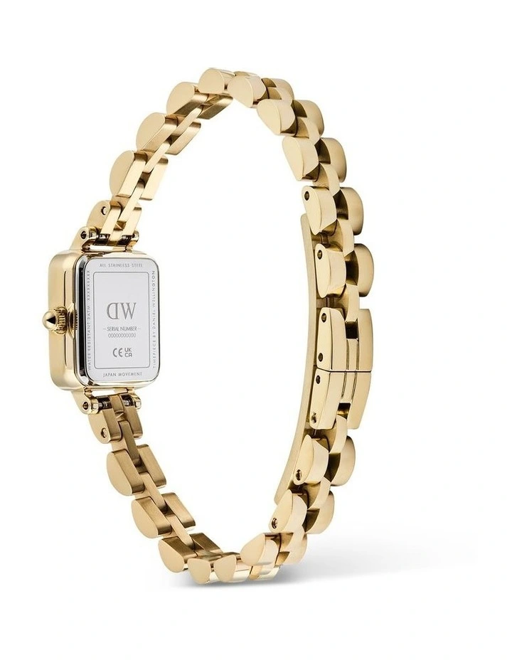 Quadro Mini Link Watch 15X18mm in Gold image 5