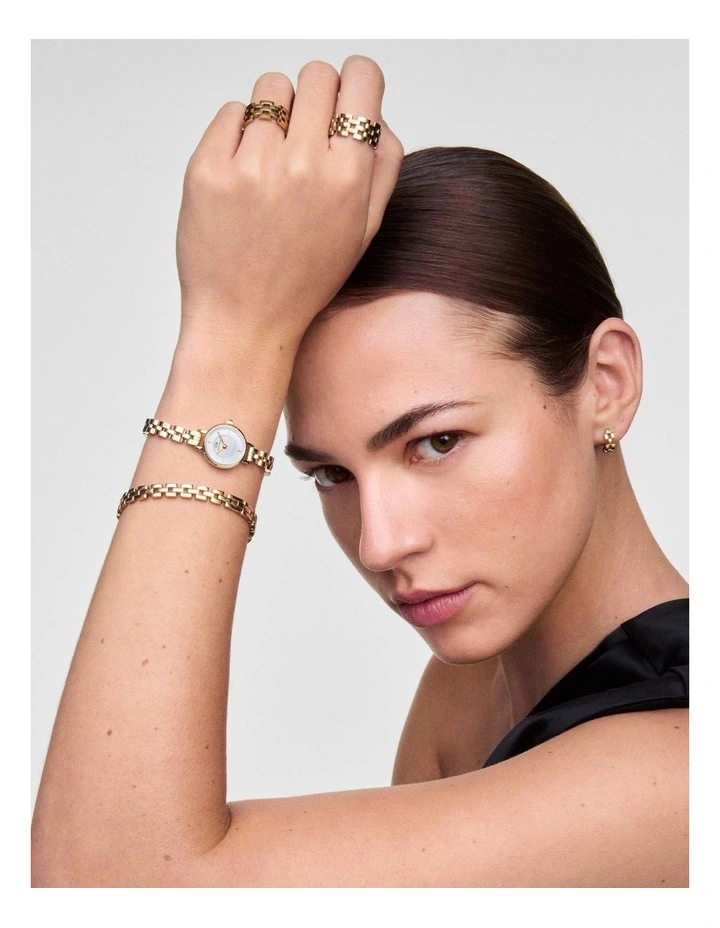 Quadro Mini Link Watch 15X18mm in Gold image 2