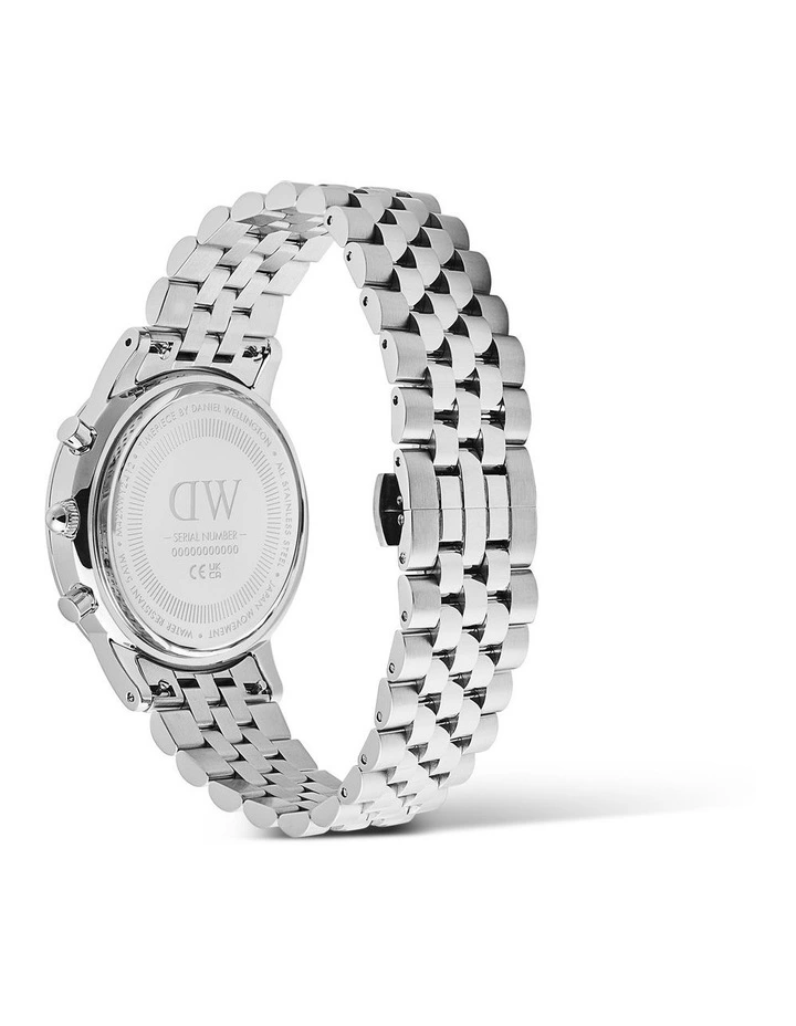 Iconic Chrono Panda Link Watch 42mm in Silver image 5