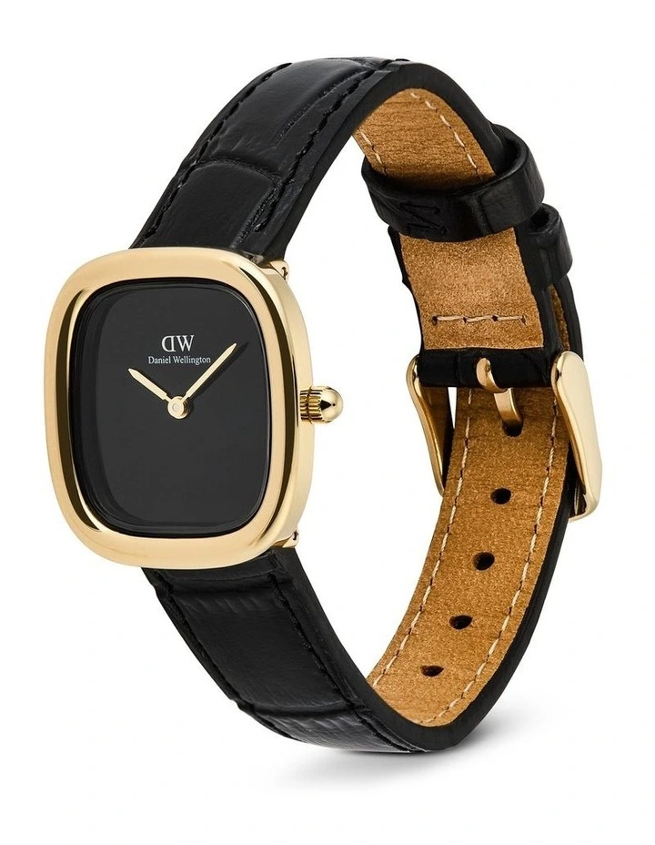 Margot Croc Onyx Watch 24X26mm in Gold image 4