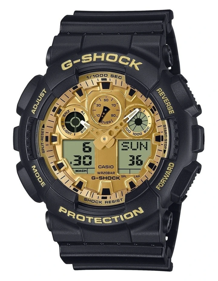 G-Shock Watch GA100GGB-1A in Black image 1