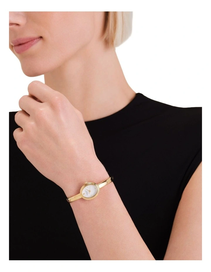 Studio Edition STWGSG-ST04 Bangle Watch in White/Gold-Tone image 2