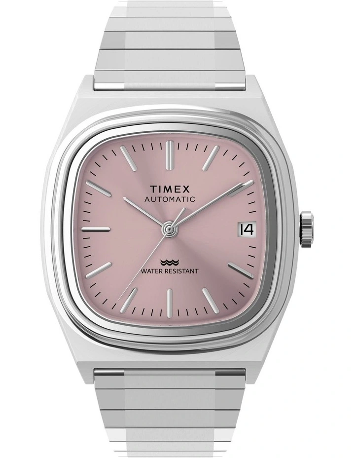 Automatic 1983 E Line Stainless Steel Expansion Band Watch 34mm in Silver image 1