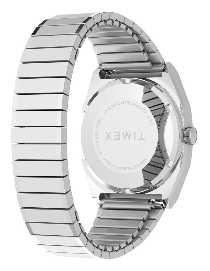 Automatic 1983 E Line Stainless Steel Expansion Band Watch 34mm in Silver image 7