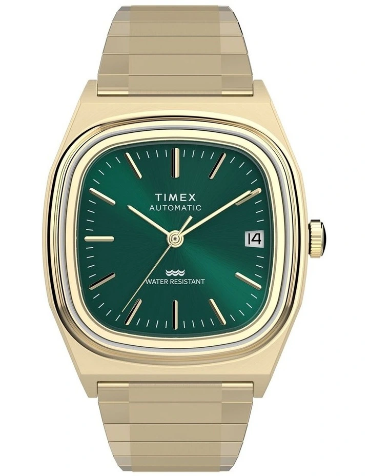 Automatic 1983 E Line Stainless Steel Expansion Band Watch 34mm in Gold image 1