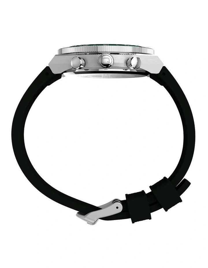 Continental Chronograph Synthetic Rubber Strap Watch 40mm in Black image 6