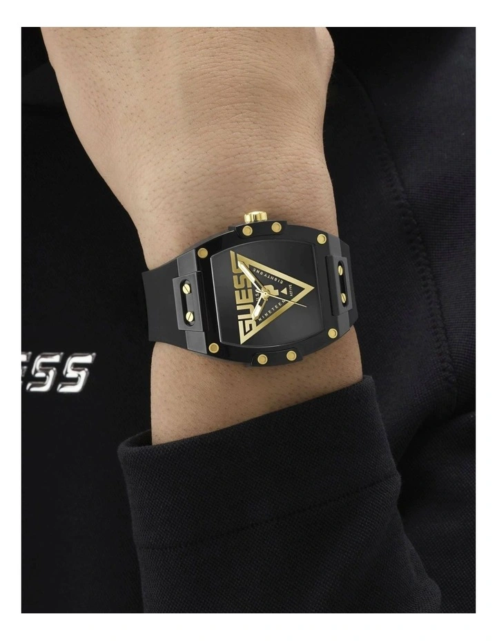 Analogue Watch in Black image 7