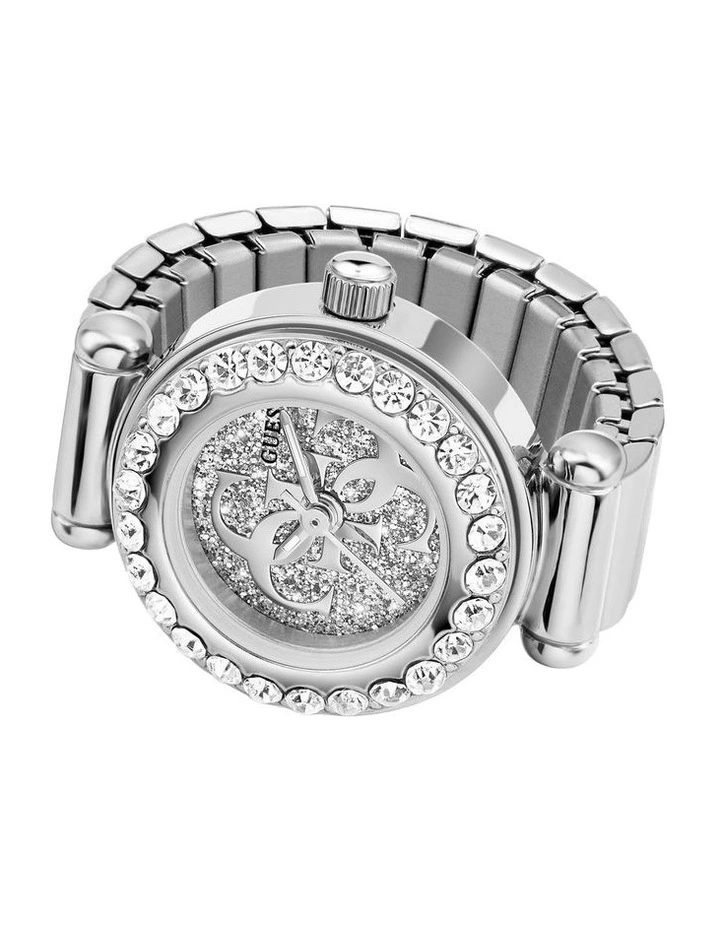 Analogue Ring Watch in Silver-Tone image 1