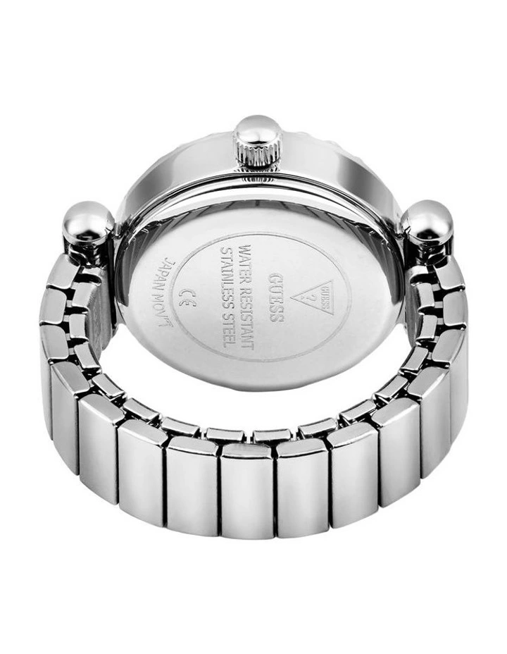 Analogue Ring Watch in Silver-Tone image 3