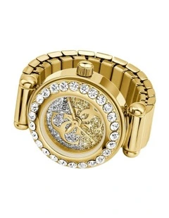 Analogue Ring Watch in Gold-Tone