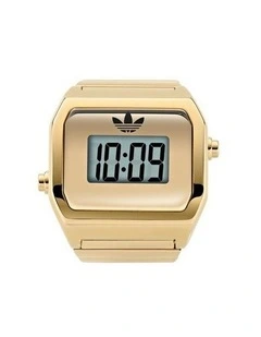 Digital Two Ring Watch AOST26036 in Gold