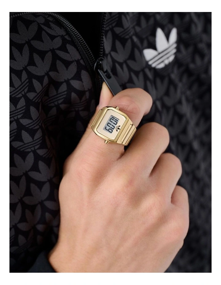 Digital Two Ring Watch AOST26036 in Gold image 2