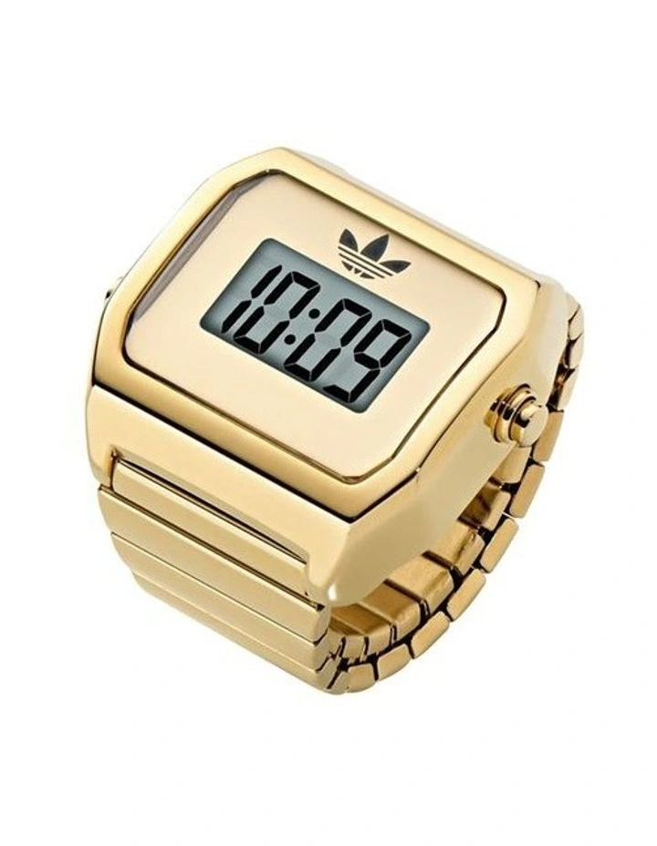 Digital Two Ring Watch AOST26036 in Gold image 6