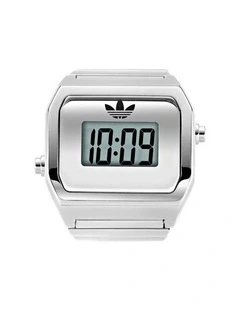 Digital Two Ring Watch AOST26037 in Silver
