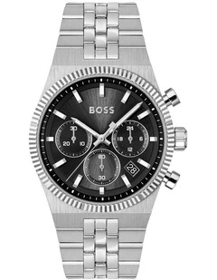 Candor Prime Stainless Steel Dial Watch in Black