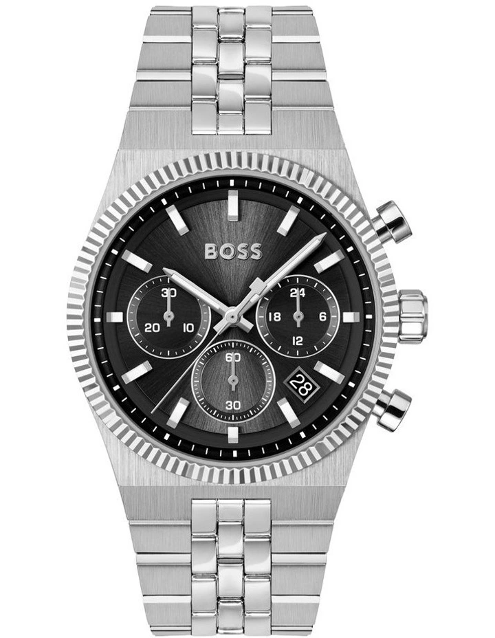 Candor Prime Stainless Steel Dial Watch in Black image 1