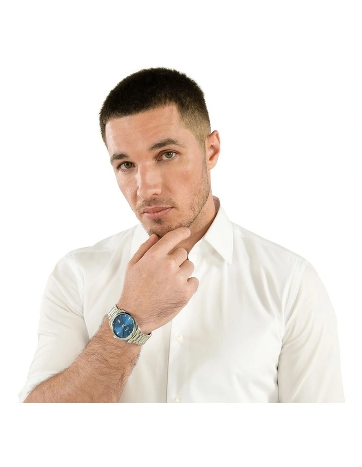 Cheswick Stainless Steel Dial Watch in Blue image 4