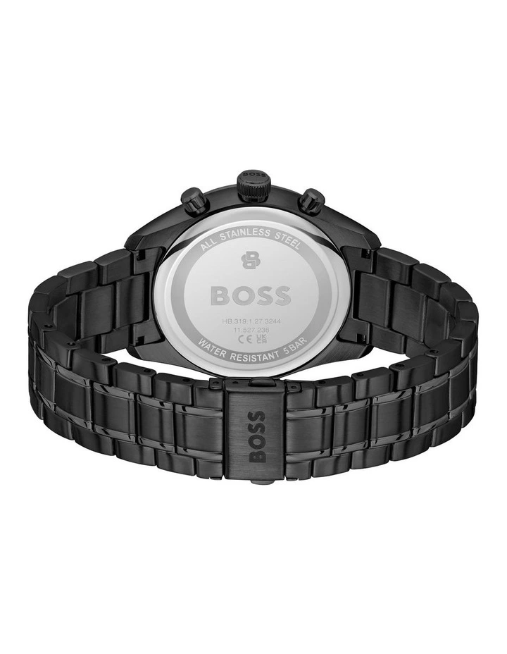 Grand Prix 44 Ionic Plated Black Steel Dial Watch in Blue image 3