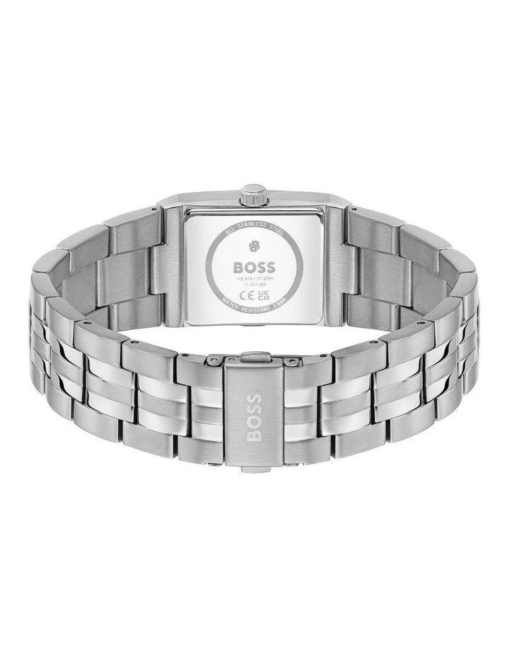 Strivo Stainless Steel Dial Watch in Black image 3