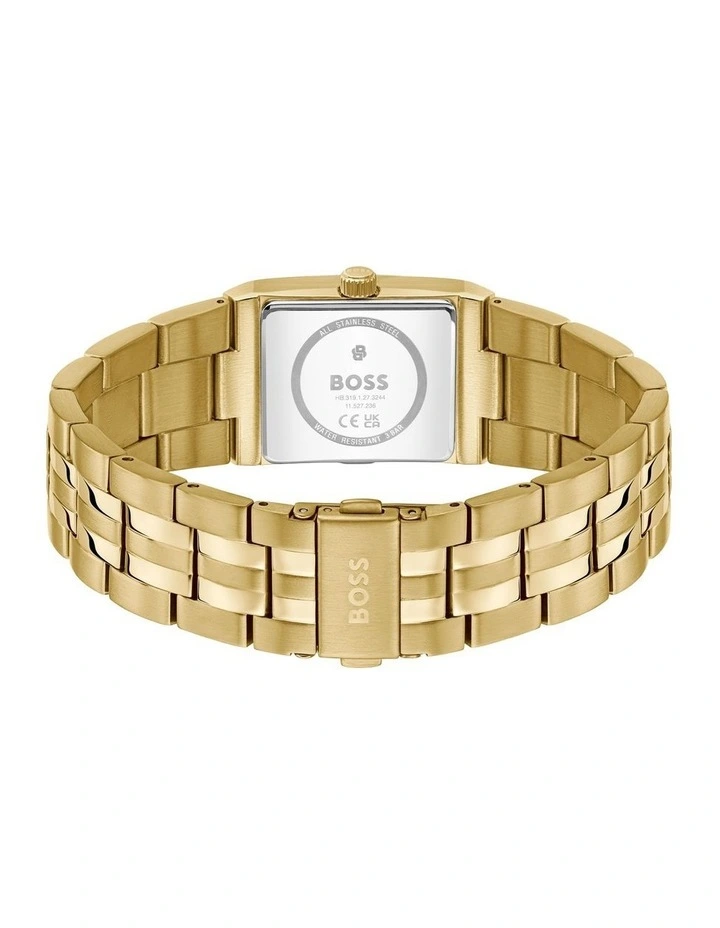 Strivo Iconic Plated Thin Watch in Gold image 3