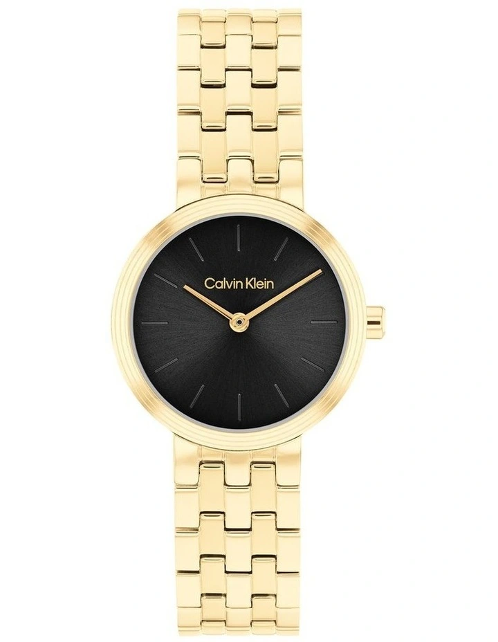 Forme Ionic Plated Thin Steel Dial Watch in Black image 1