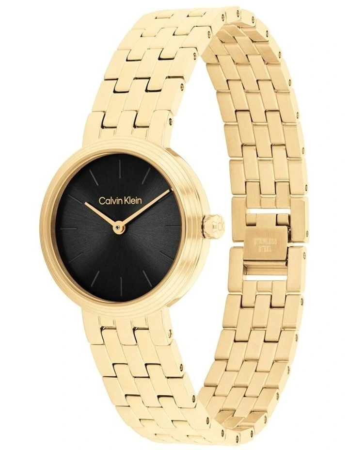 Forme Ionic Plated Thin Steel Dial Watch in Black image 2