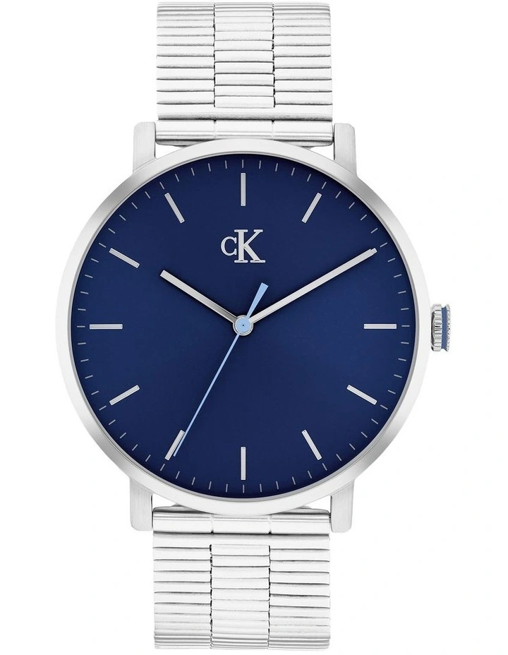Real Stainless Steel Dial Watch in Blue image 1