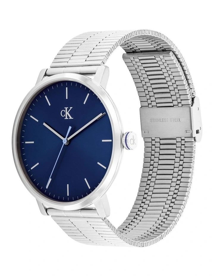 Real Stainless Steel Dial Watch in Blue image 2