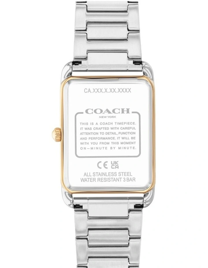 Elliot Stainless Steel & Ionic Plated Thin Steel Dial Watch in Black image 3