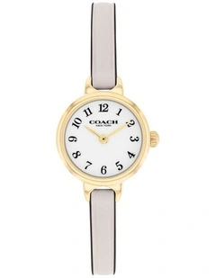 Iris Chalk Calfskin Dial Watch in Chalk
