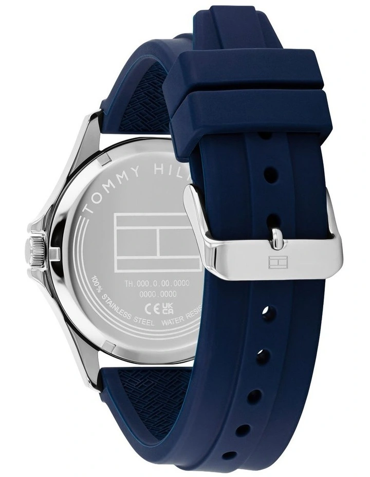 Bruce Silicone Dial Watch in Navy image 3