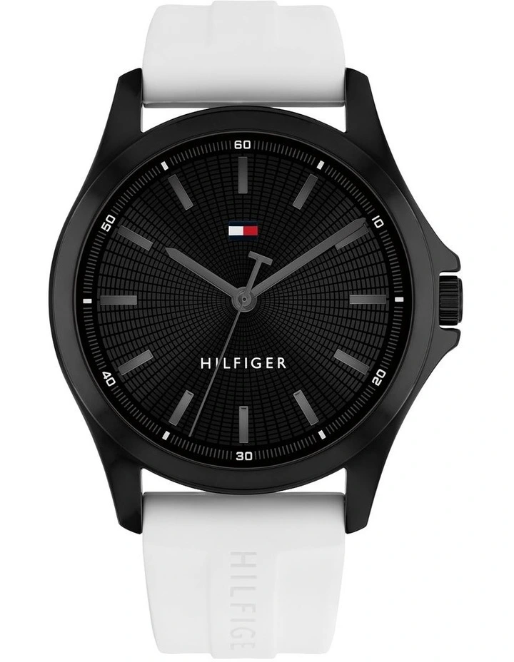 Bruce Silicone Dial Watch in White image 1