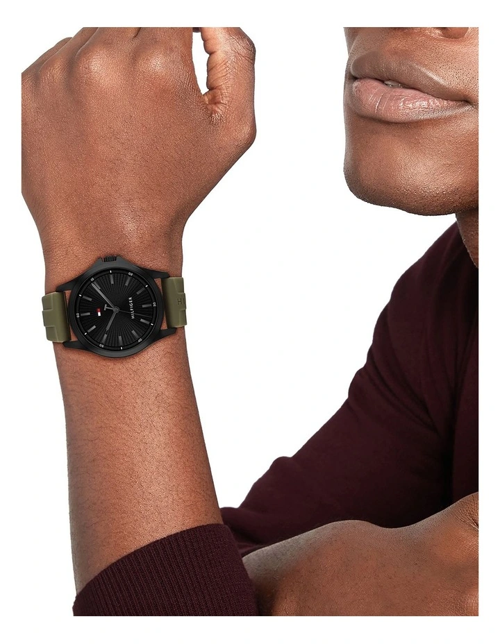 Bruce Silicone Dial Watch in Green image 4