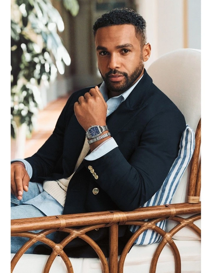 Oxford Stainless Steel Dial Watch in Navy image 4