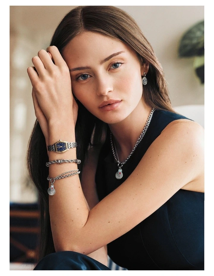 Norah Stainless Steel Dial Watch in Blue image 4