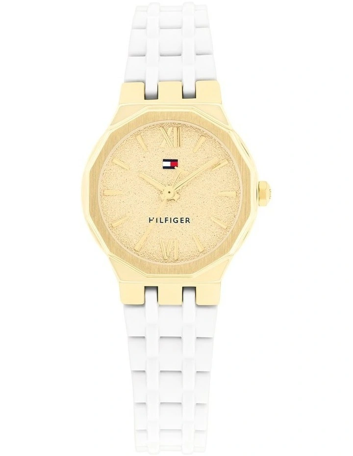 Mackenzie Silicone Dial Watch in Gold image 1