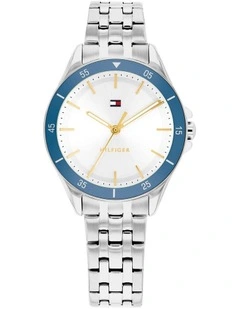 Jade Stainless Steel Dial Watch in White